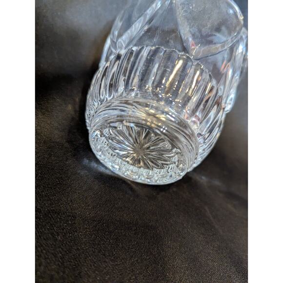 Crystal Candle Holder Shannon Crystal Designs of Ireland 3” x 3” 1970's Vintage - Picture 5 of 5